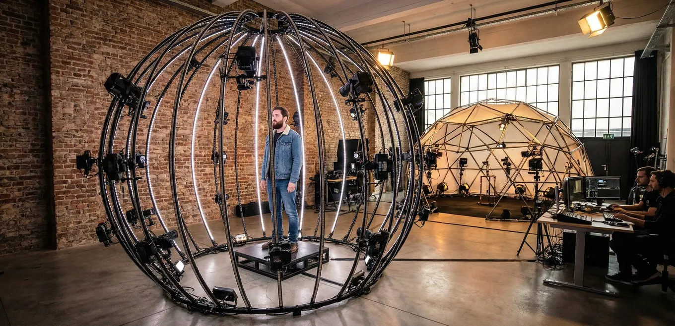 XR production planning with realistic 3D scanning and spatial assets